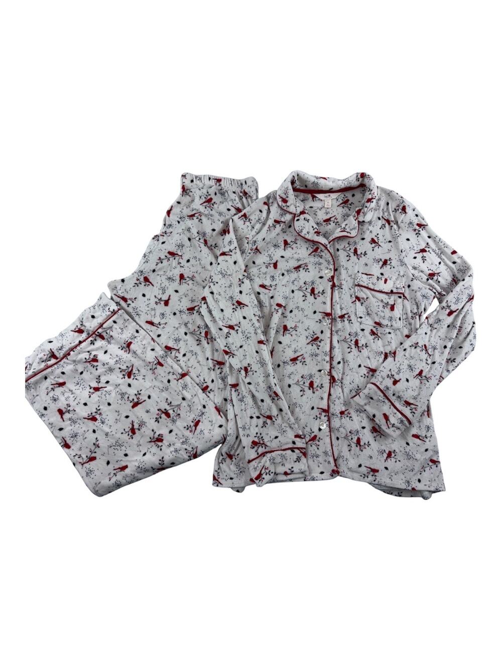 Secret Treasures Cardinals Velour PJ Set Size S